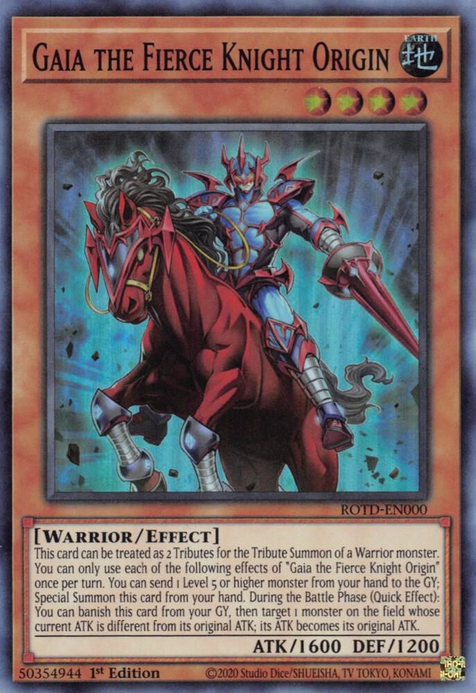 Gaia the Fierce Knight Origin - Rise of the Duelist (ROTD)