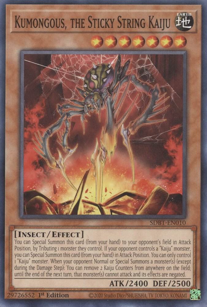 Kumongous, the Sticky String Kaiju - Structure Deck: Beware of Traptrix (SDBT)