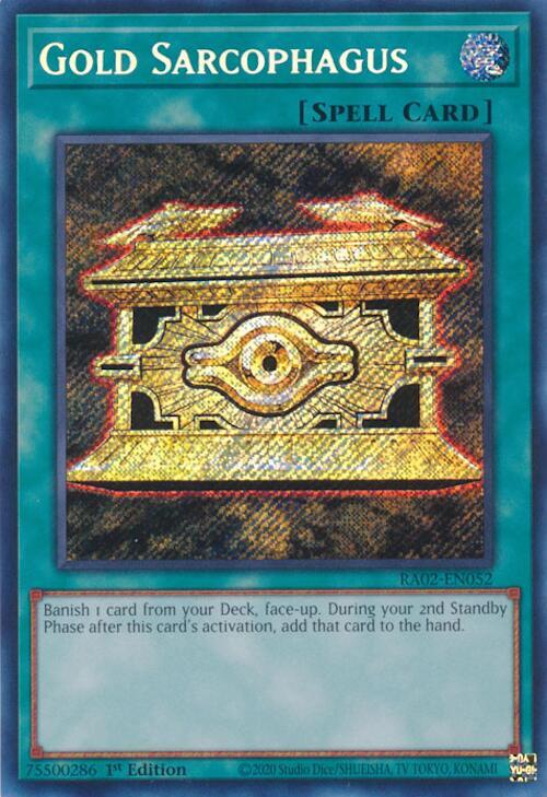 Gold Sarcophagus (Secret Rare) - 25th Anniversary Rarity Collection II (RA02)