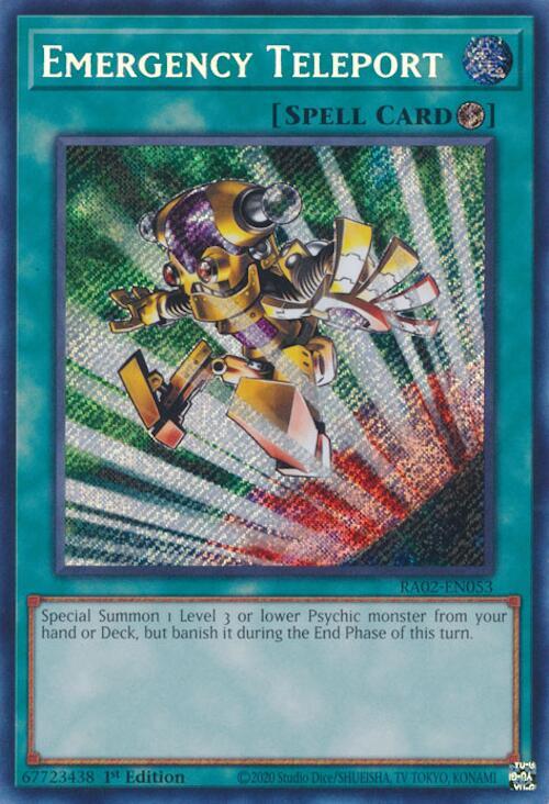 Emergency Teleport (Secret Rare) - 25th Anniversary Rarity Collection II (RA02)