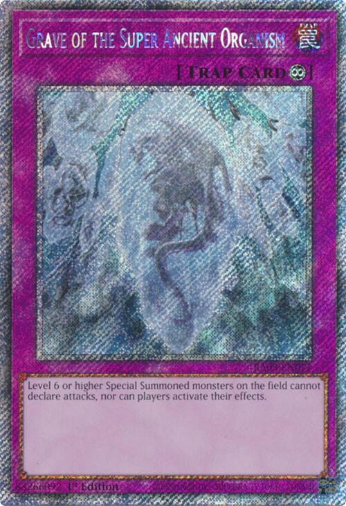 Grave of the Super Ancient Organism (Platinum Secret Rare) - Quarter Century Bonanza (RA03)