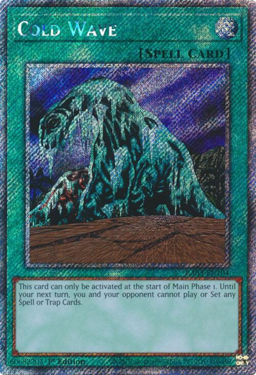 Cold Wave (Platinum Secret Rare) - Quarter Century Bonanza (RA03)