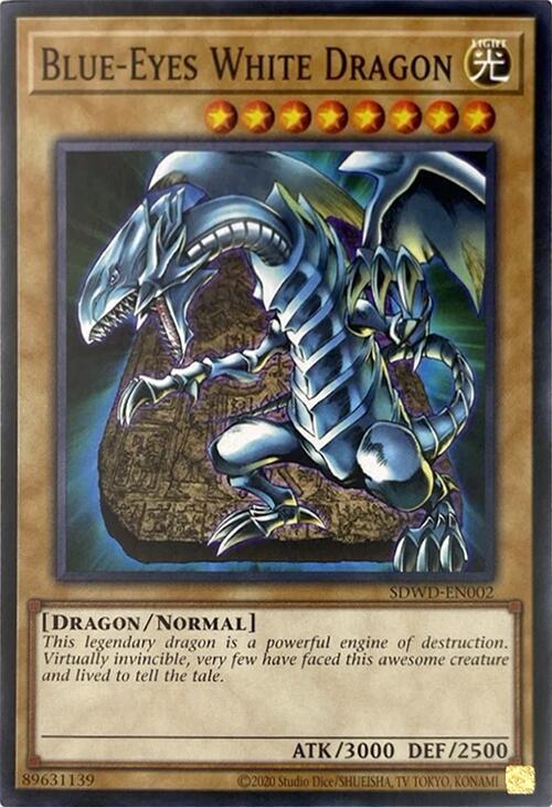 Blue-Eyes White Dragon (SDWD-EN002) (Unlimited Misprint) - Structure Deck: Blue-Eyes White Destiny (SDWD)