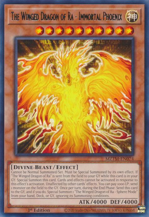 The Winged Dragon of Ra - Immortal Phoenix - Maze of the Master (MZTM)