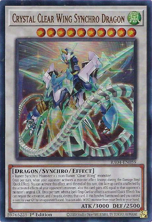 Crystal Clear Wing Synchro Dragon (UR) - Quarter Century Stampede (RA04)