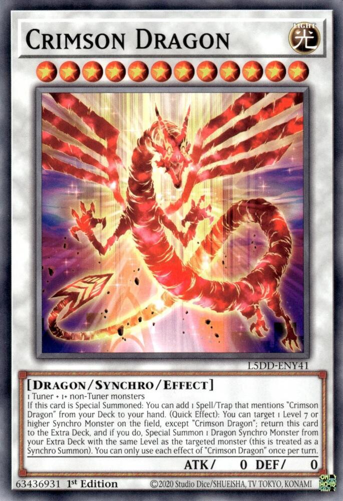 Crimson Dragon - Legendary 5D's Decks (L5DD)