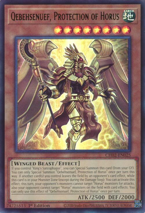 Qebehsenuef, Protection of Horus - THE CHRONICLES DECK: Spirit Charmers (All-Foil Edition) (CH02)