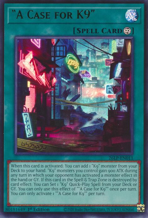 "A Case for K9" - Limited Pack World Championship 2026 (26LP)