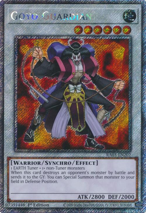 Goyo Guardian (Platinum Secret Rare) - Quarter Century Bonanza (RA03)