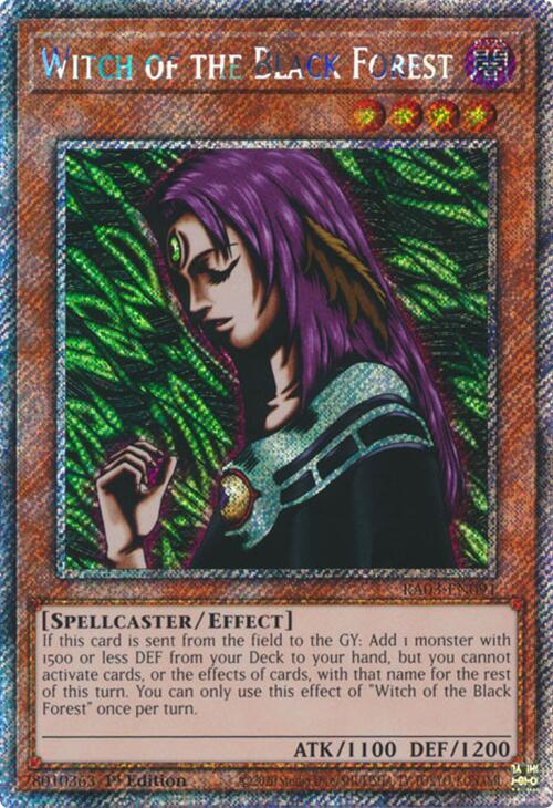 Witch of the Black Forest (Platinum Secret Rare) - Quarter Century Bonanza (RA03)