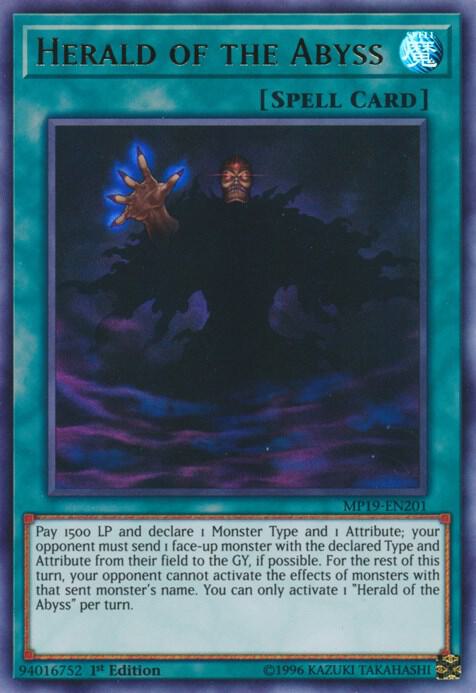 Herald of the Abyss - 2019 Gold Sarcophagus Tin Mega Pack (MP19)