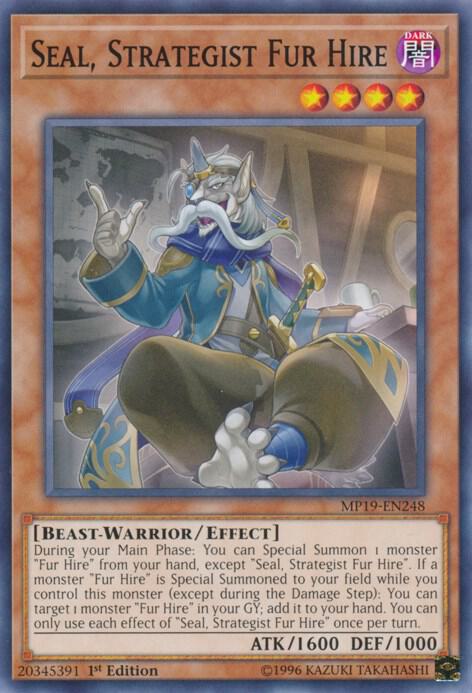 Seal, Strategist Fur Hire - 2019 Gold Sarcophagus Tin Mega Pack (MP19)