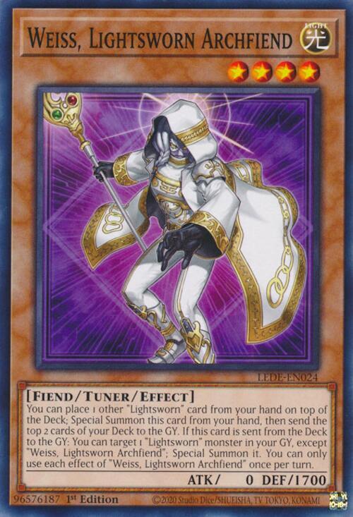 Weiss, Lightsworn Archfiend - Legacy of Destruction (LEDE)