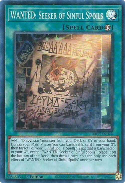 WANTED: Seeker of Sinful Spoils - Quarter Century Bonanza (RA03)