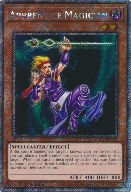 Apprentice Magician (Platinum Secret Rare) - Quarter Century Bonanza (RA03)