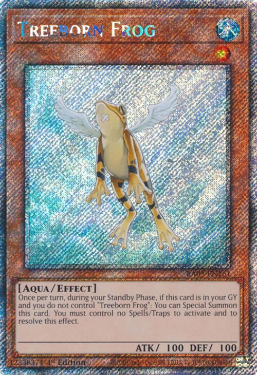 Treeborn Frog (Platinum Secret Rare) - Quarter Century Bonanza (RA03)
