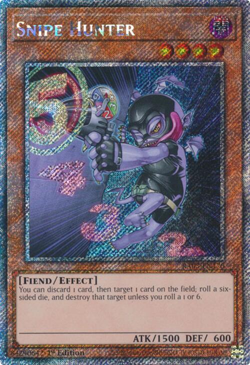 Snipe Hunter (Platinum Secret Rare) - Quarter Century Bonanza (RA03)