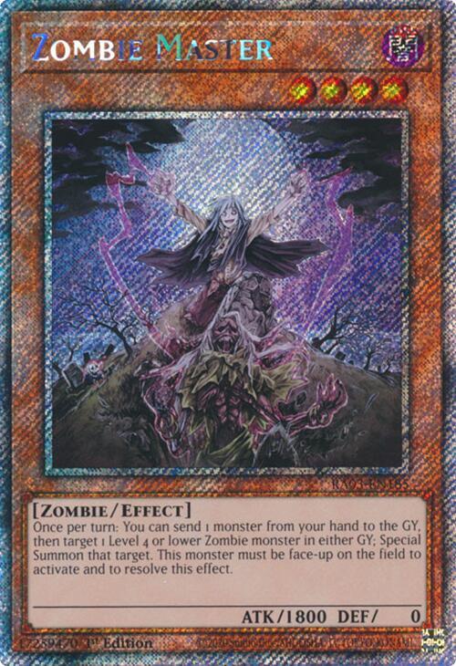 Zombie Master (Platinum Secret Rare) - Quarter Century Bonanza (RA03)