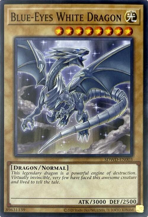 Blue-Eyes White Dragon (SDWD-EN003) (Unlimited Misprint) - Structure Deck: Blue-Eyes White Destiny (SDWD)