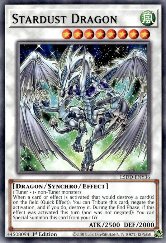 Stardust Dragon (L5DD-ENY36) - Legendary 5D's Decks (L5DD)