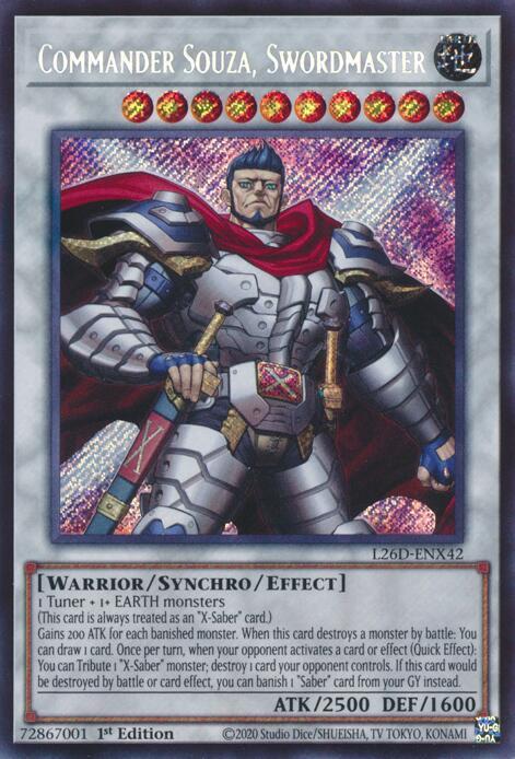 Commander Souza, Swordmaster (Secret Rare) - Legendary Modern Decks 2026 (L26D)