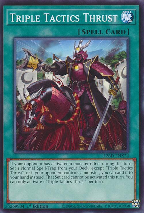 Triple Tactics Thrust - L26D-ENX24 - Legendary Modern Decks 2026 (L26D)