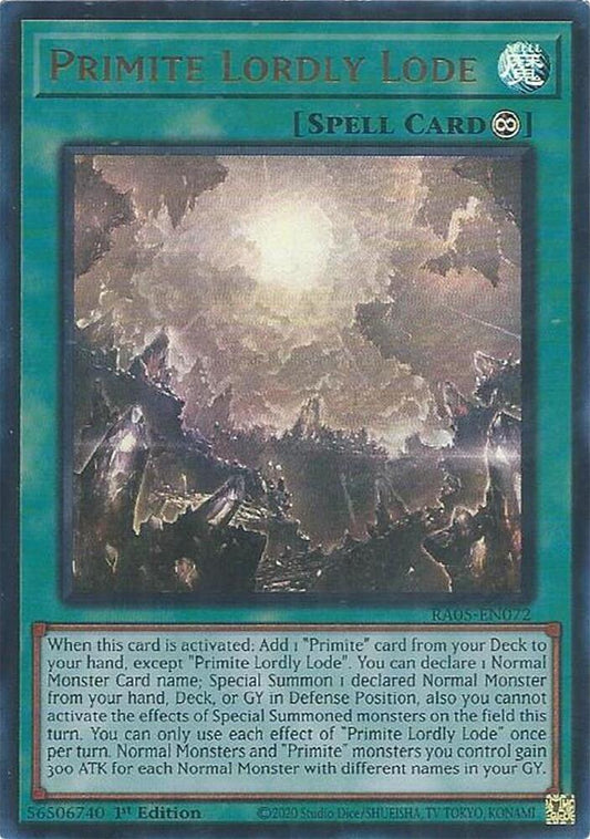 Primite Lordly Lode (Ultra Rare) - Rarity Collection 5 (RA05)