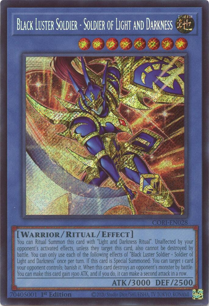 Black Luster Soldier - Soldier of Light and Darkness (Secret Rare) - Chaos Origins (CORI)