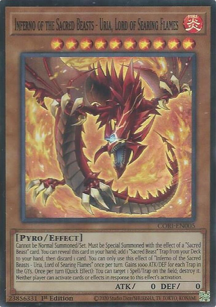 Inferno of the Sacred Beasts - Uria, Lord of Searing Flames - Chaos Origins (CORI)