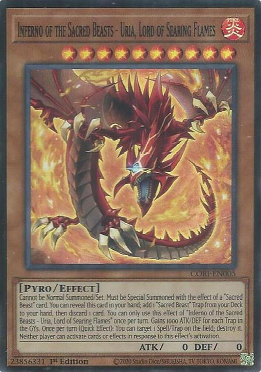 Inferno of the Sacred Beasts - Uria, Lord of Searing Flames - Chaos Origins (CORI)