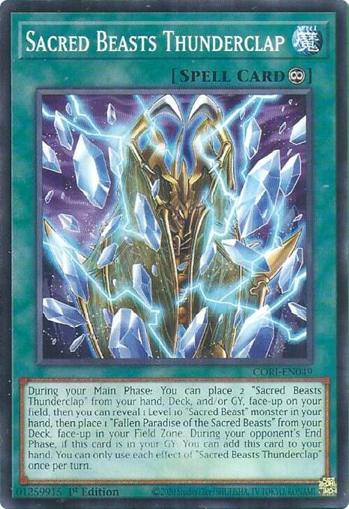 Sacred Beasts Thunderclap - Chaos Origins (CORI)