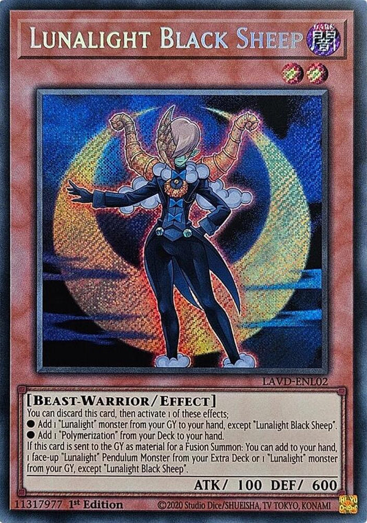 Lunalight Black Sheep (Secret Rare) - Legendary Arc-V Decks (LAVD)