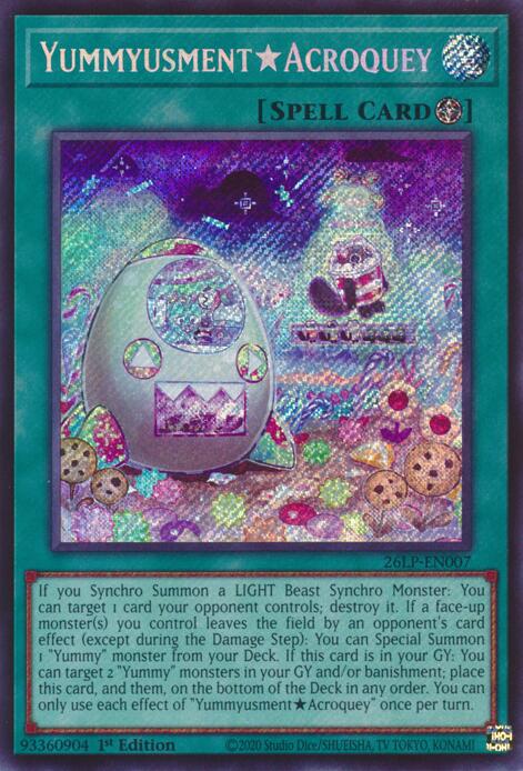 YummyusmentAcroquey (Secret Rare) - Limited Pack World Championship 2026 (26LP)
