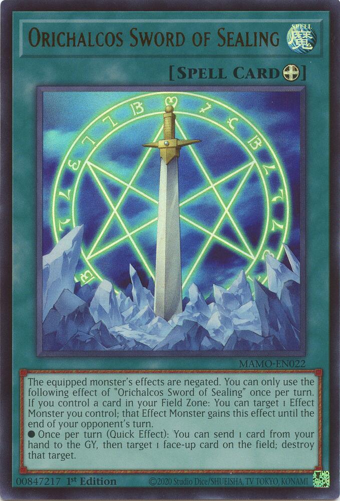 Orichalcos Sword of Sealing - Magnificent Monsters (MAMO)