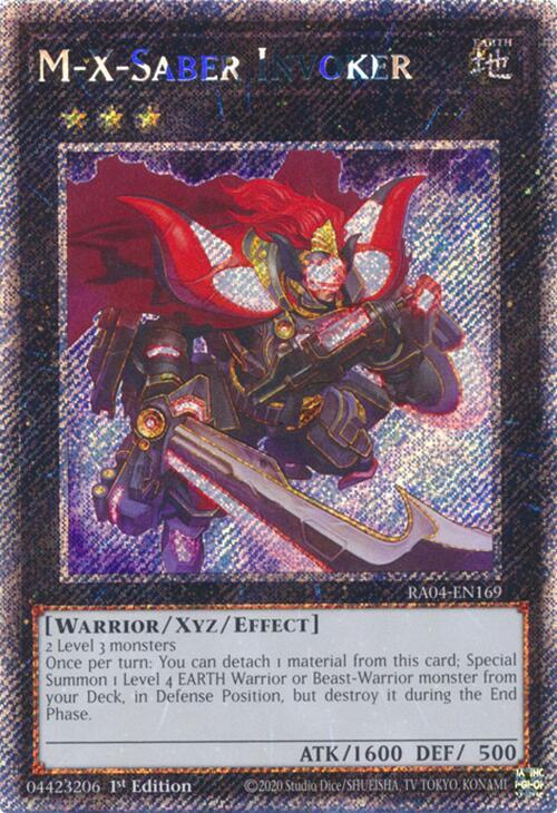 M-X-Saber Invoker (Platinum Secret Rare) - Quarter Century Stampede (RA04)