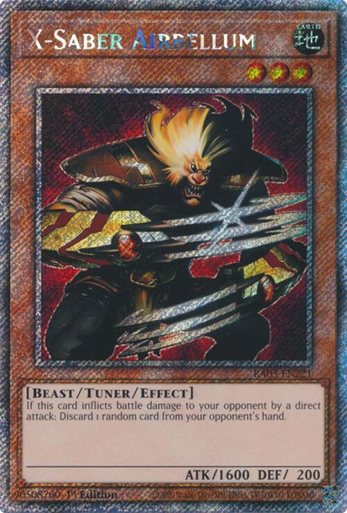 X-Saber Airbellum (Platinum Secret Rare) - Quarter Century Bonanza (RA03)