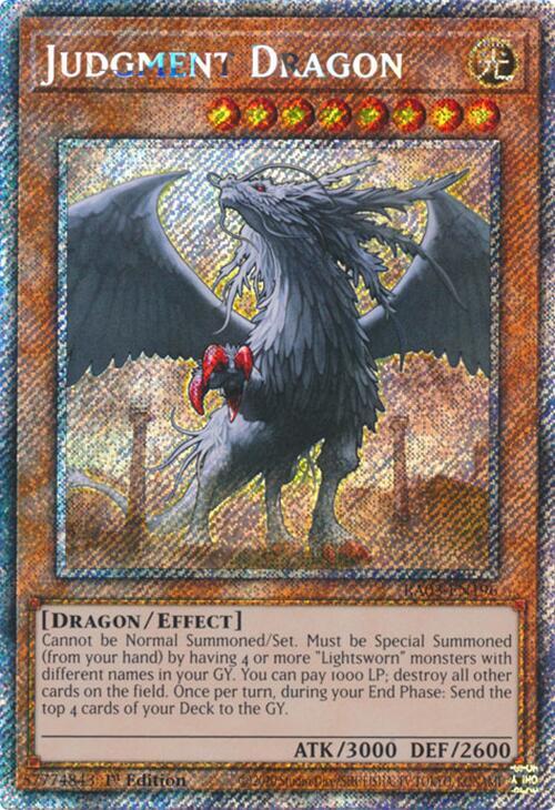 Judgment Dragon (Platinum Secret Rare) - Quarter Century Bonanza (RA03)